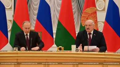 Пресс-конференция Александра и Лукашенко и Владимира Путина в Минске